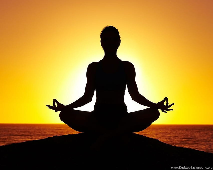 Yoga, Sunrise, Sea, Sun, Meditation, Lotus Pose. Background HD wallpaper |  Pxfuel
