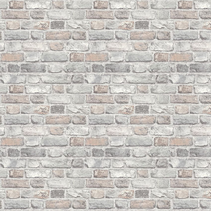 Vintage Brick by Albany - Pale Pink Brick - : Direct, Grey Brick wallpaper ponsel HD