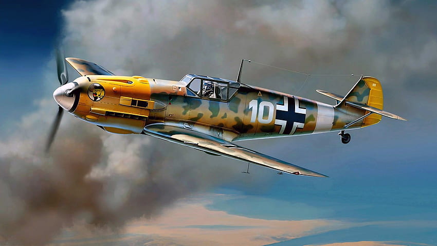Messerschmitt, Messerschmitt Bf 109, Luftwaffe, Pesawat, Militer, Pejuang WW2 Jerman Wallpaper HD
