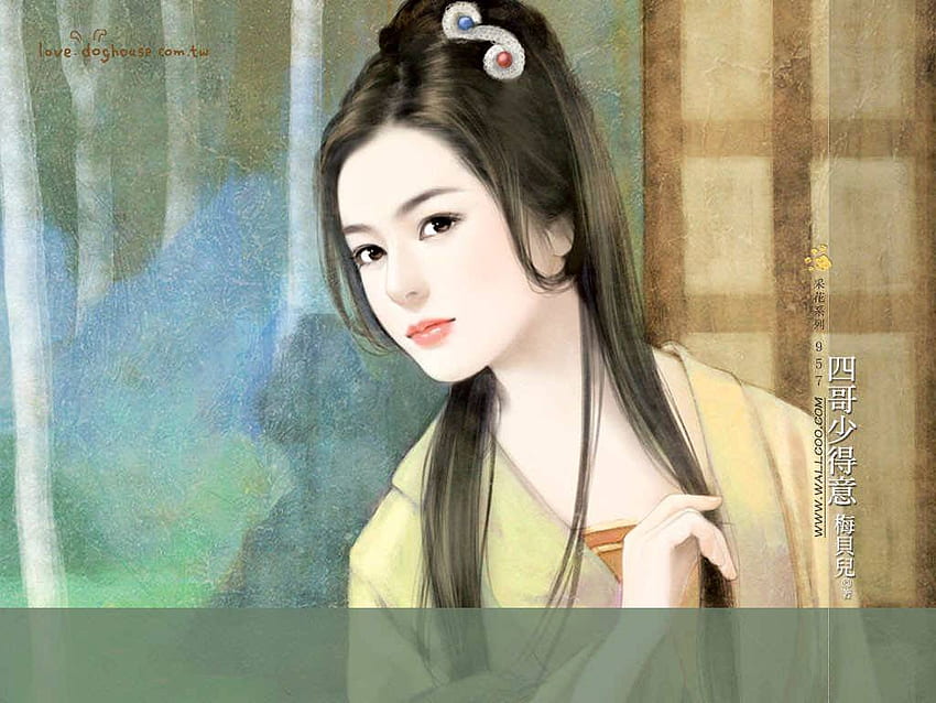 美しい中国の少女、古代中国の女性 高画質の壁紙