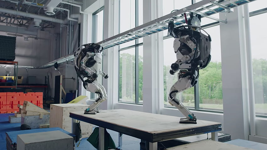 ヒューマノイド ロボットを作成するボストン ダイナミクスのプロジェクトの内部 – TechTalks、ランニング ロボット 高画質の壁紙