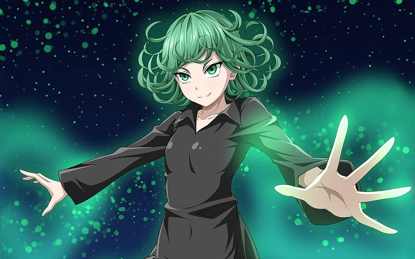 One Punch Man, Tatsumaki, Green Hair, Green Eyes HD wallpaper | Pxfuel