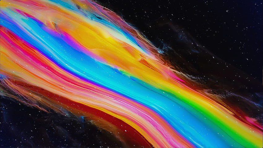 Colorful, space path, fantasy, artwork HD wallpaper