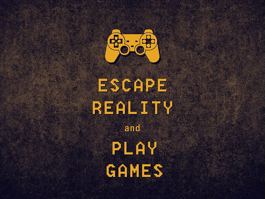 Escape Reality Keep Calm Play Games and Stock, Yellow Gaming HD wallpaper