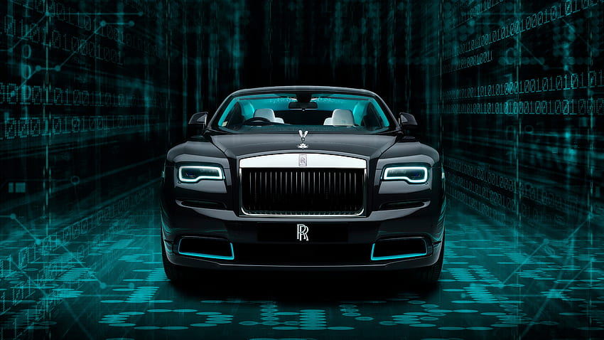 Lussuosa macchina nera, Rolls-Royce Wraith, 2020 Sfondo HD