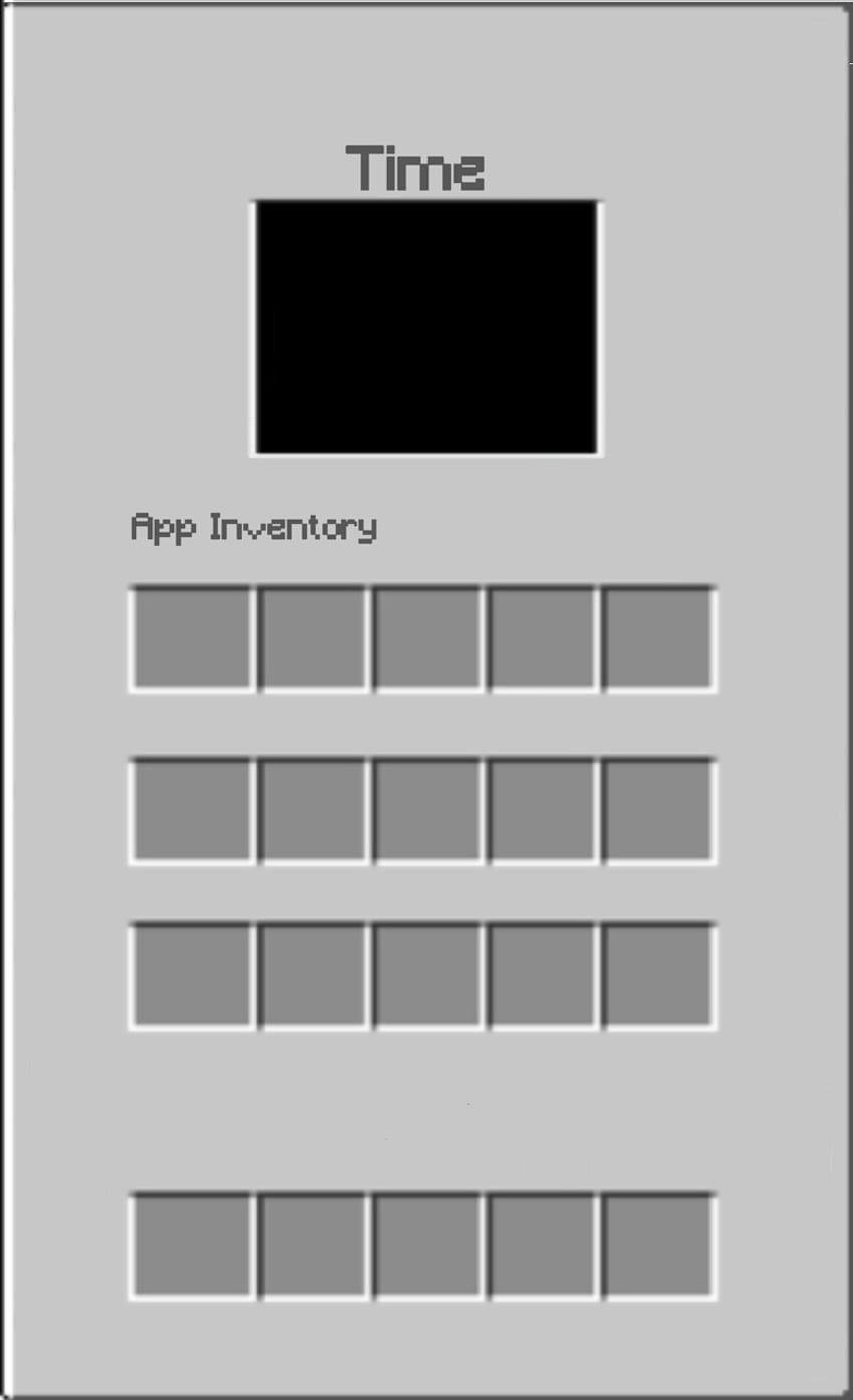 App-Inventar, Minecraft, Inventario HD-Handy-Hintergrundbild