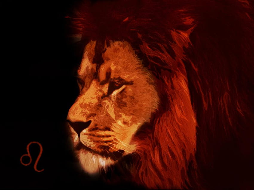 Leo el león, animal, signo del zodiaco, león fondo de pantalla