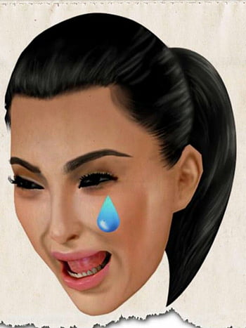 kim kardashian crying collage wallpaper