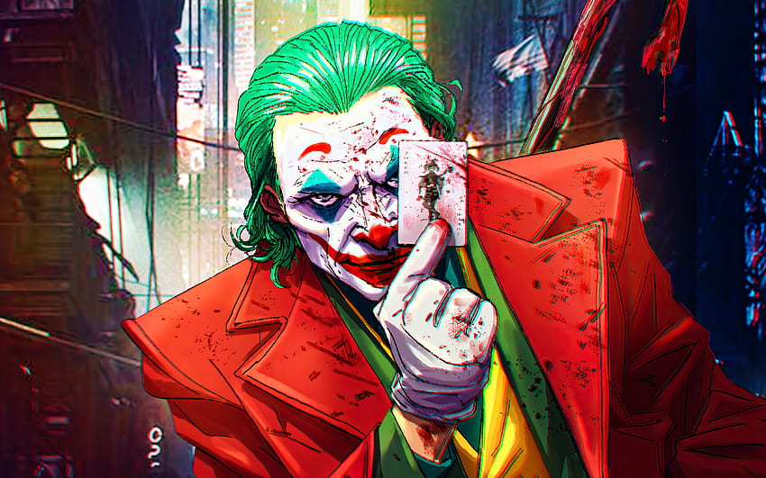 Joker mask, , playing cards, supervillain, drawn Joker, fan art ...