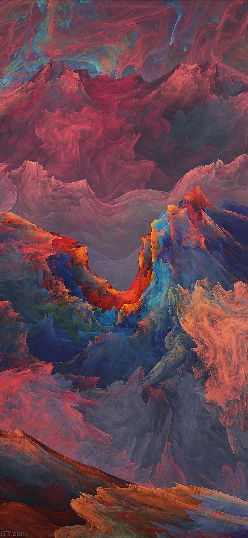 iPhone de Apple, montaña del arco iris fondo de pantalla del teléfono