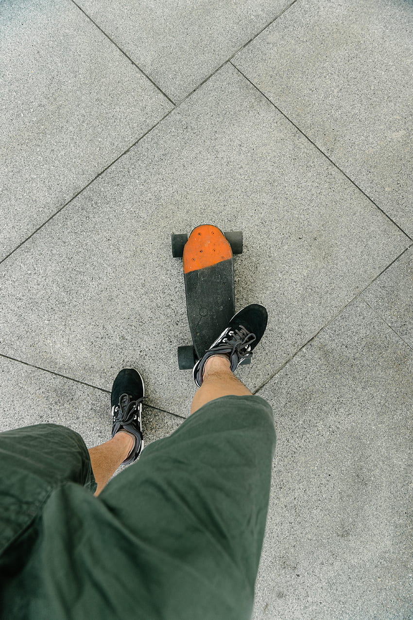 Legs, Sneakers, Skateboard HD phone wallpaper