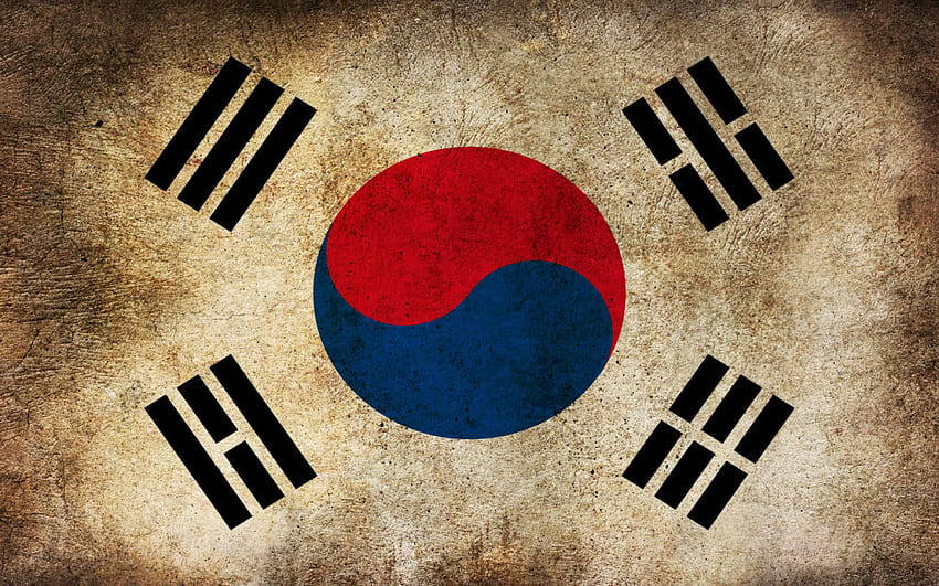 South Korea, korea flag, flag, korea HD wallpaper