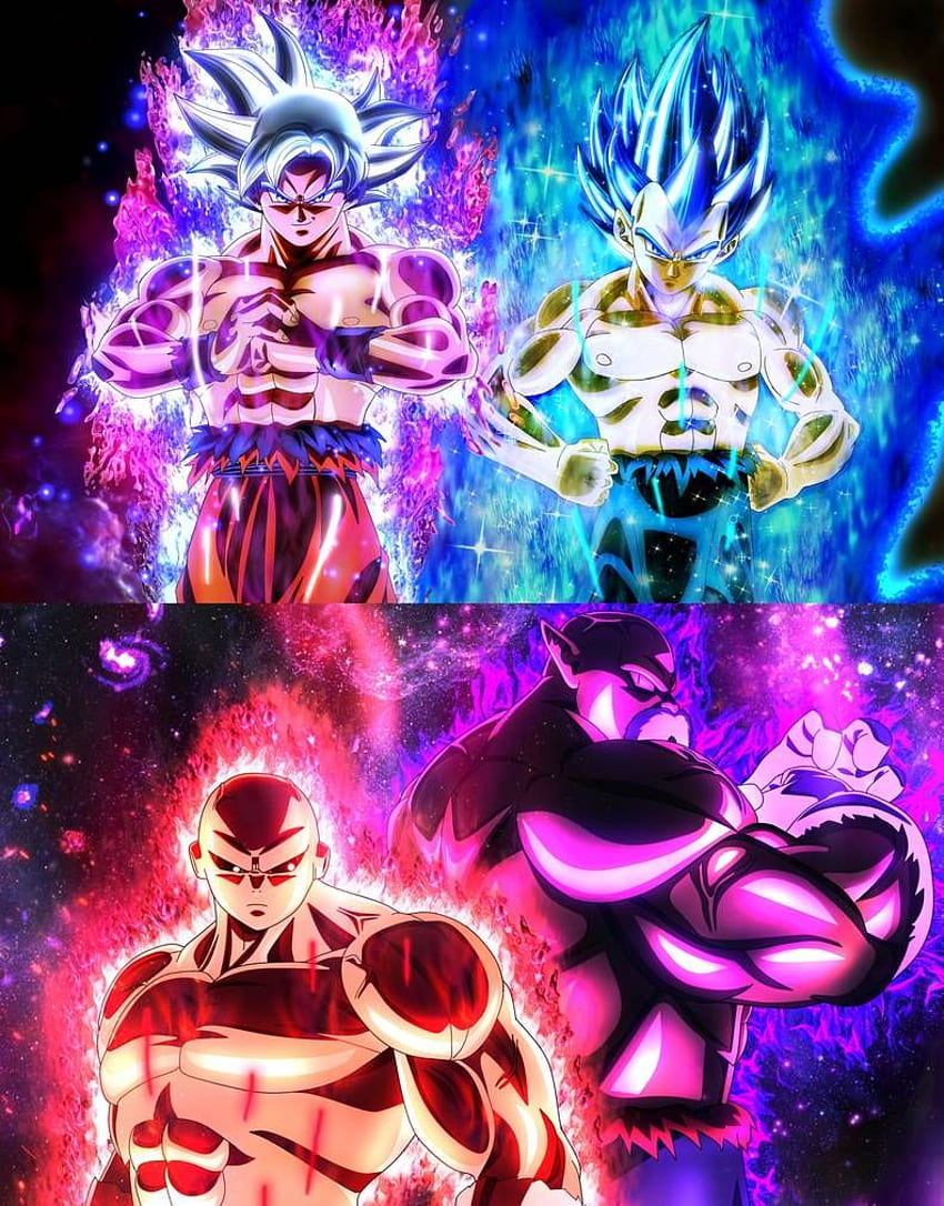 Vegeta ve Goku fikirleri. dragon ball, dragon ball sanatı, anime dragon ball, Goku ve Vegeta vs Jiren HD telefon duvar kağıdı