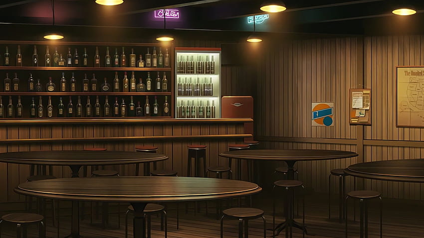 Anime Bar HD wallpaper