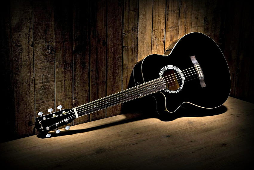 Guitarra - Guitarra Acústica Legal - e Fundo, Bela Guitarra Acústica papel de parede HD