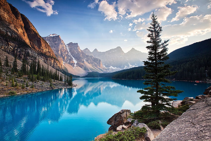 Moraine Lake South channel Landscape Beautiful [] for your , Mobile & Tablet. Explore Lake Background. Lake , Lake Windermere , Lake Borders HD wallpaper