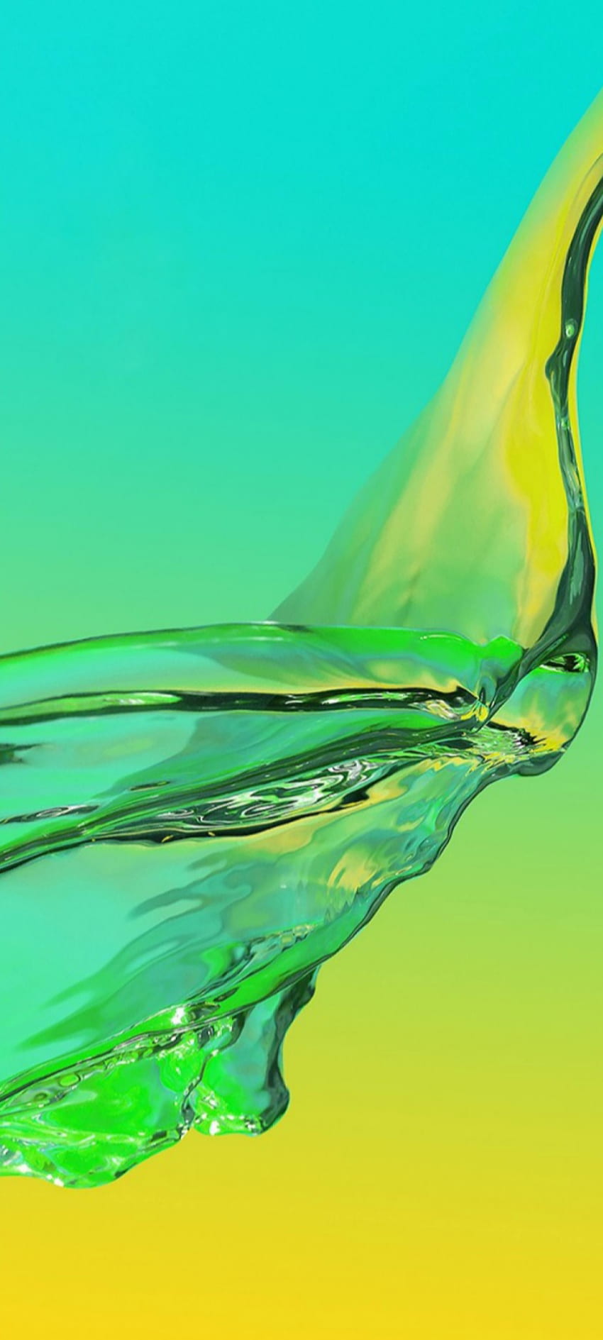 Oppo A53 Water Green and Yellow Stock HD phone wallpaper | Pxfuel