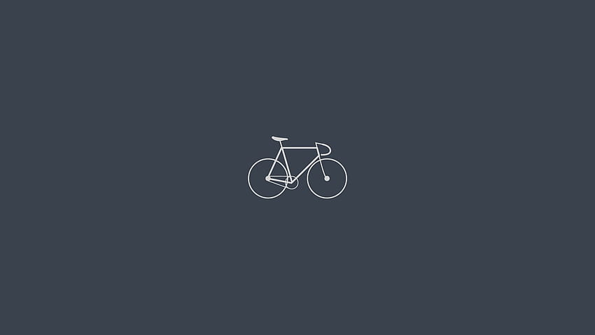 bicycle, minimalism, gray HD wallpaper