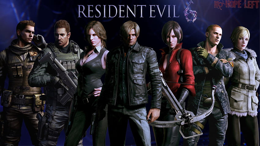 Póster del juego Resident Evil 6 personajes Resident Evil Resident Evil 6 Leon Scott Kennedy Helena Harper Chris Redfield Sherry Birkin. residente malvado, residente, malvado, RE6 fondo de pantalla
