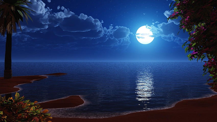 Ultra Moon full moon HD wallpaper