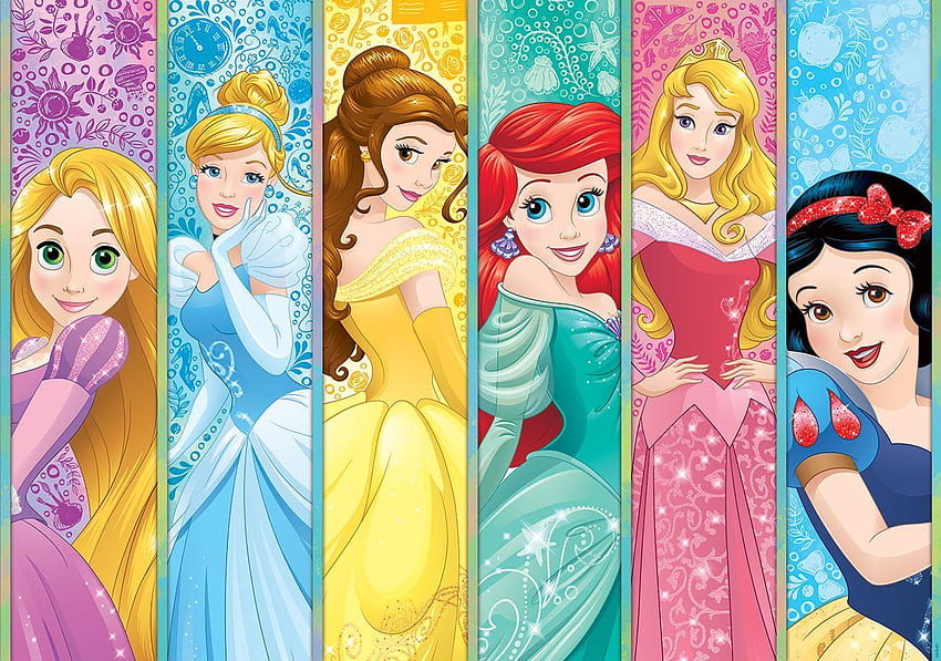Vlies duvar resmi Disney Prensesleri Aurora Belle Ariel 3428 HD duvar kağıdı