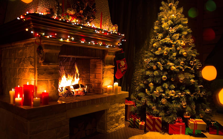 Christmas Home Decorations 3840 x 2400 HD wallpaper