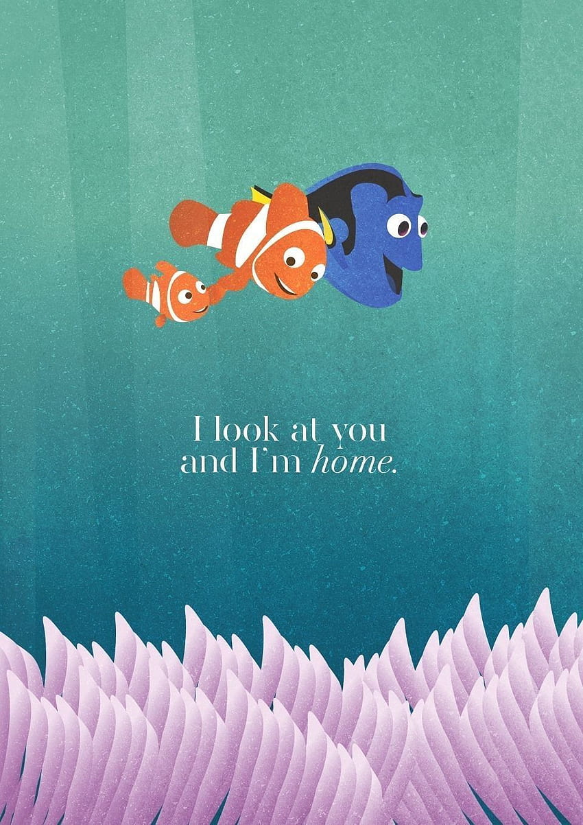 Nemo y Dory. Ilustración de disney, Frases de disney y Frases de disney fondo de pantalla del teléfono