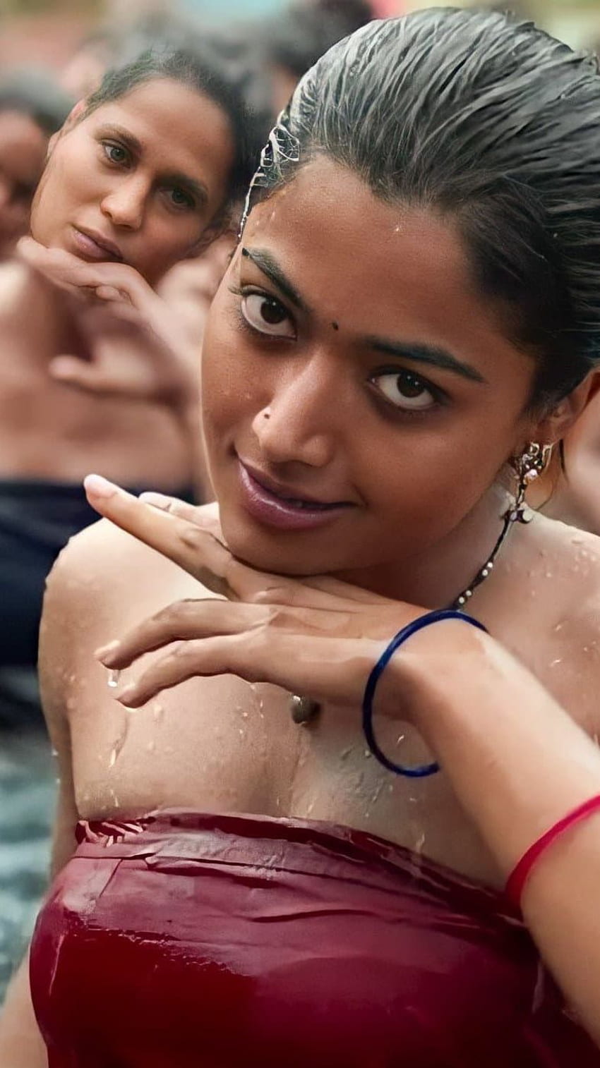 Rashmika mandanna, actriz multilingüe, modelo fondo de pantalla del teléfono