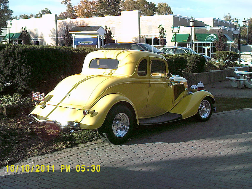 NICE CAR!!!!!, cool, old, classic, yellow HD wallpaper