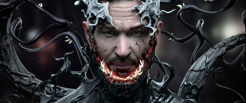 Venom, Tom Hardy, ศิลปะดิจิตอล - สาวน้อย, 3440X1440 Venom วอลล์เปเปอร์ HD