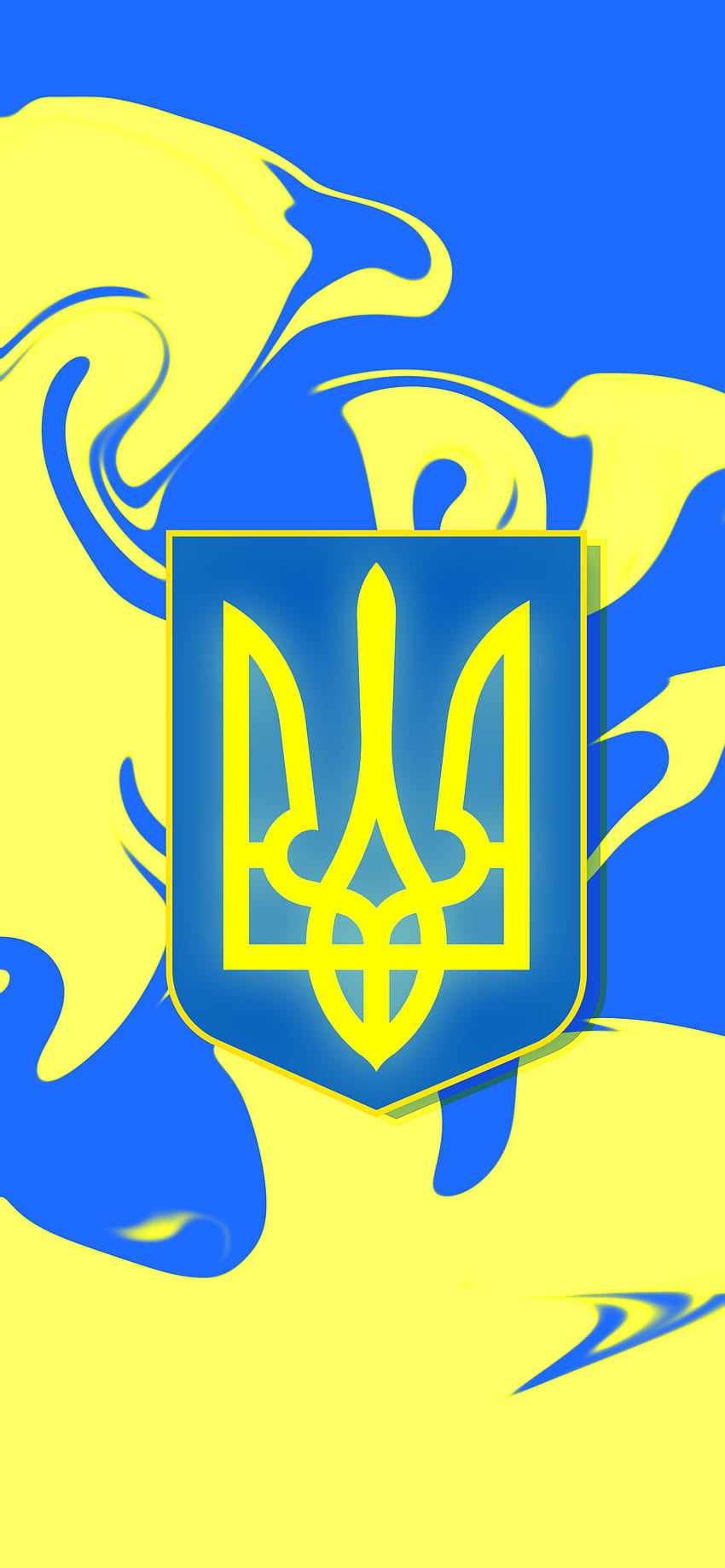 Bandera ucraniana, amarillo, azul, erb, florecer, signo, ucrania fondo de pantalla del teléfono