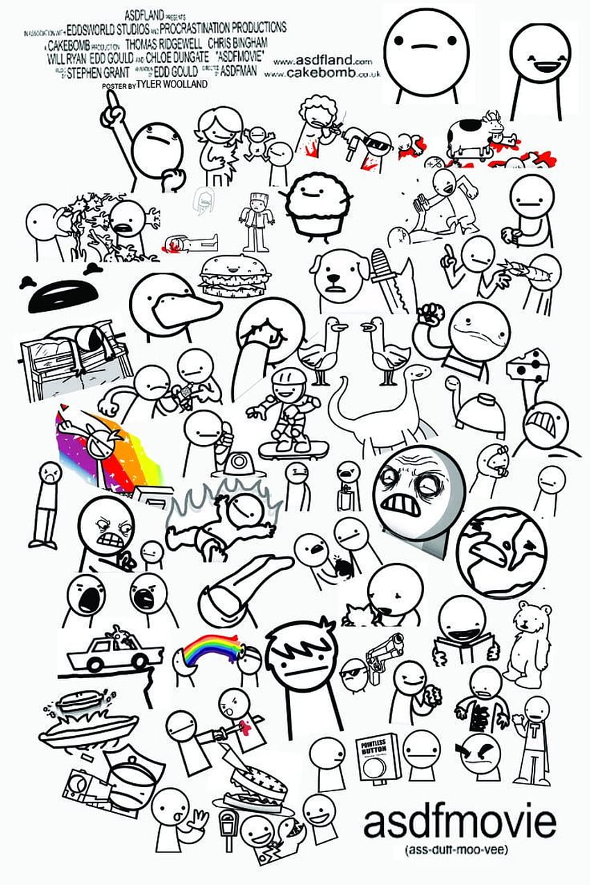 Asdf Characters (Page 1), Asdfmovie HD phone wallpaper