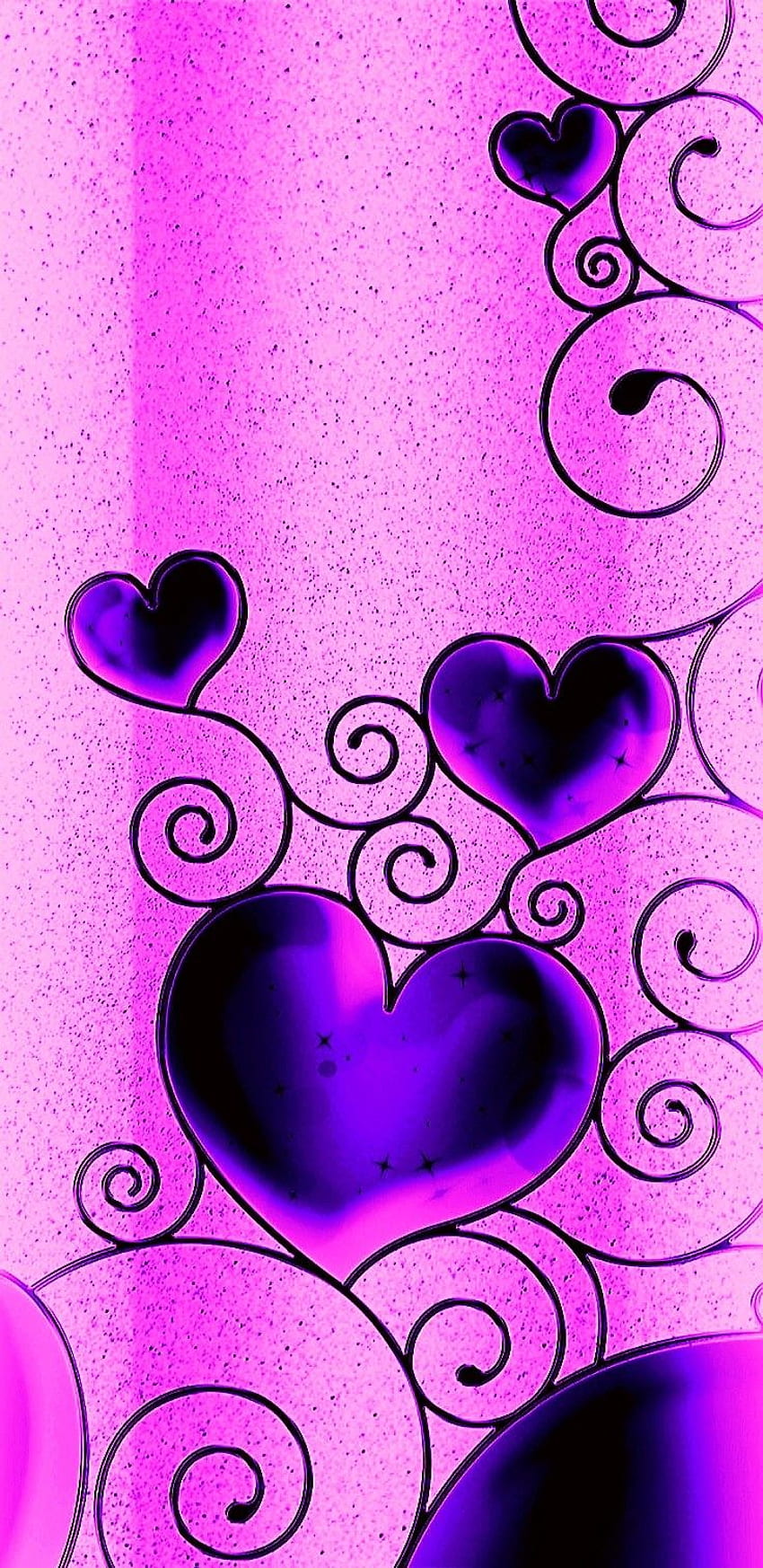 . โดยศิลปินไม่ทราบชื่อ Heart iphone, Heart, Pretty, Green และ Purple Heart วอลล์เปเปอร์โทรศัพท์ HD