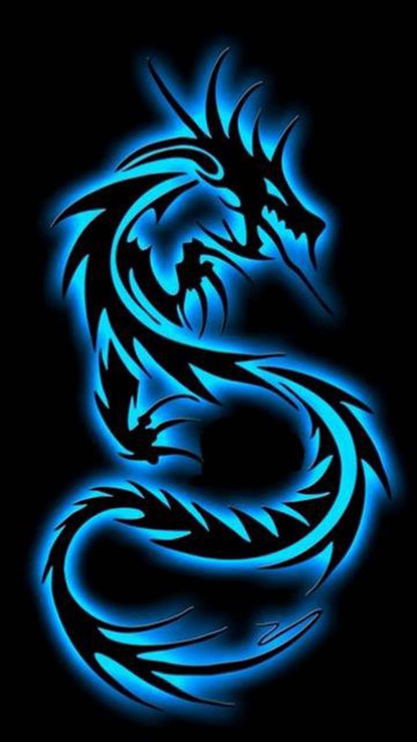 Dragon bleu Fond d'écran de téléphone HD