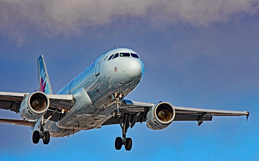 Airbus A319, passenger plane, , r, air, Air Canada HD wallpaper