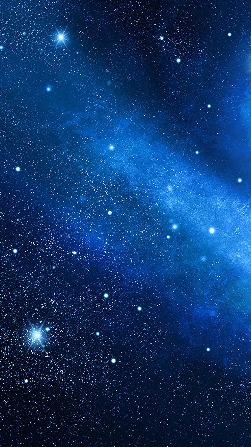 Fajna galaktyka, fajne niebieskie gwiazdy galaktyki Tapeta na telefon HD