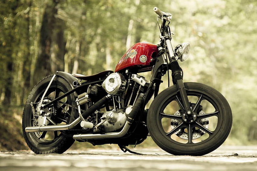 Custom Motorcycle, Cruiser, Wheel, Chopper, Bobber - Harley, Old