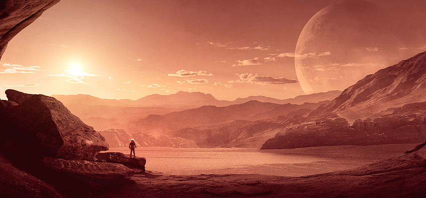 Mars, Astronot, Sendirian, Fiksi Ilmiah, , Luar Angkasa, Mars Wallpaper HD