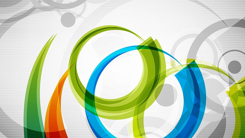 Abstract, Background, Circles, Multicolored, Motley HD wallpaper