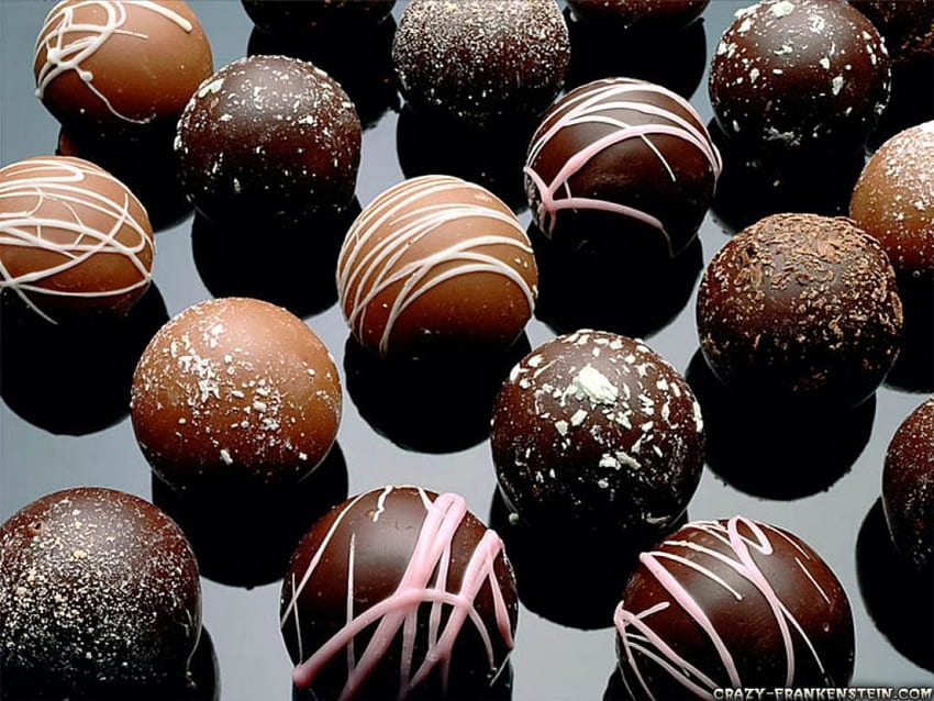 Schokoladendesserts, Dessert, Schokolade, Schokoladendessert, Schokoladenkugeln HD-Hintergrundbild