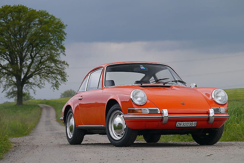 Porsche 912, Porsche Car . COCHES Y MOTOS - CARS & BIKES, Orange Classic Car HD wallpaper
