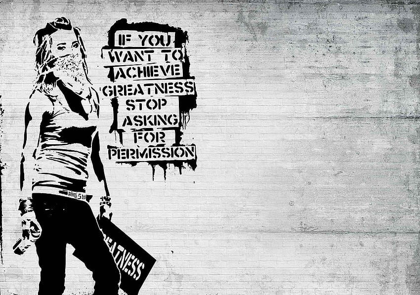 Murale di carta da parati con graffiti di Banksy. Acquista, arte di Banksy Sfondo HD