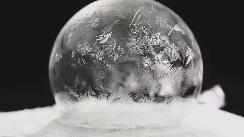 The Sublime Magic of Frozen Soap Bubbles HD wallpaper