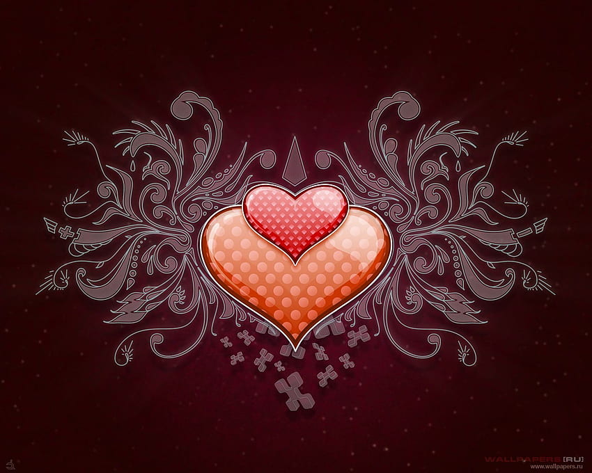 love ur lover, love, red HD wallpaper