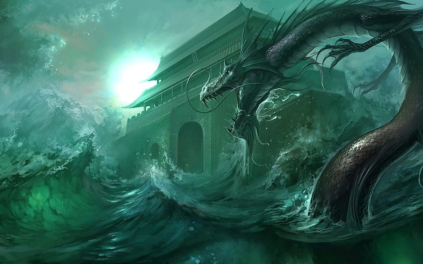 Dragon Background For, Teal Dragons HD wallpaper | Pxfuel