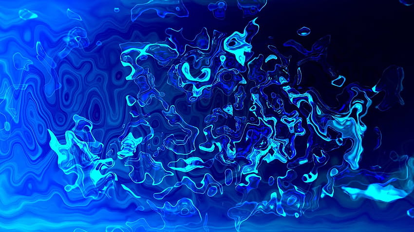 Liquid 3D Blue Background Abstract Ocean Animation Relaxing Background Screensaver, Strata Liquid HD wallpaper
