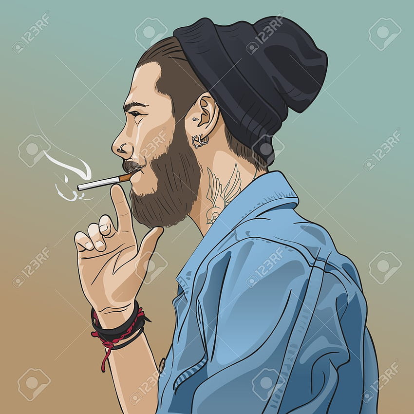 grafia, Homens Fumando Papel de parede de celular HD