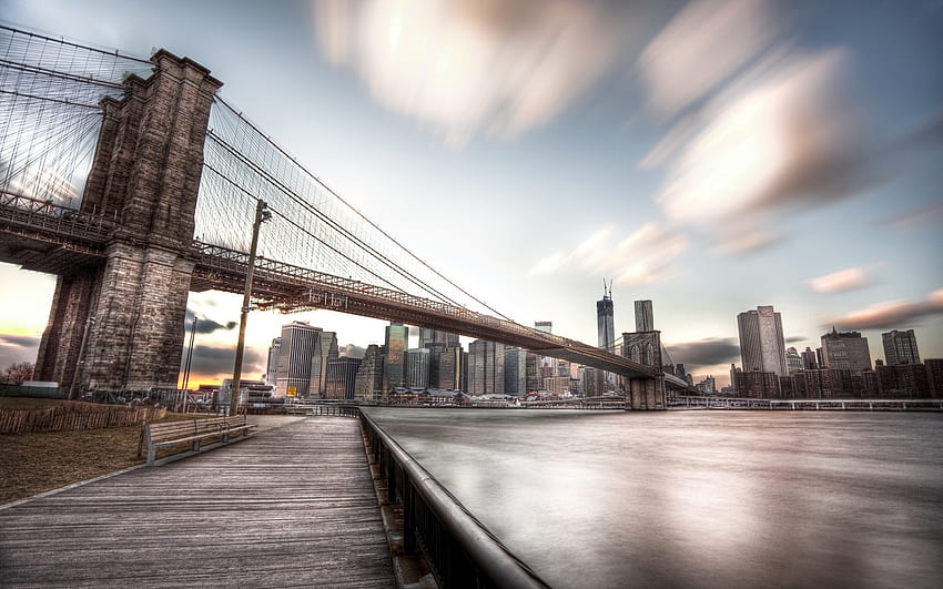 Brooklyn Bridge Background, Dumbo New York HD wallpaper