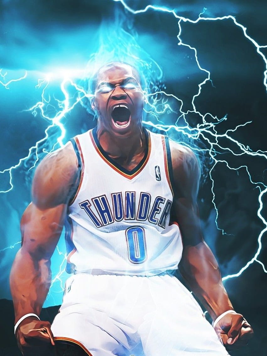 Oklahoma City Thunder, Russell Westbrook HD-Handy-Hintergrundbild