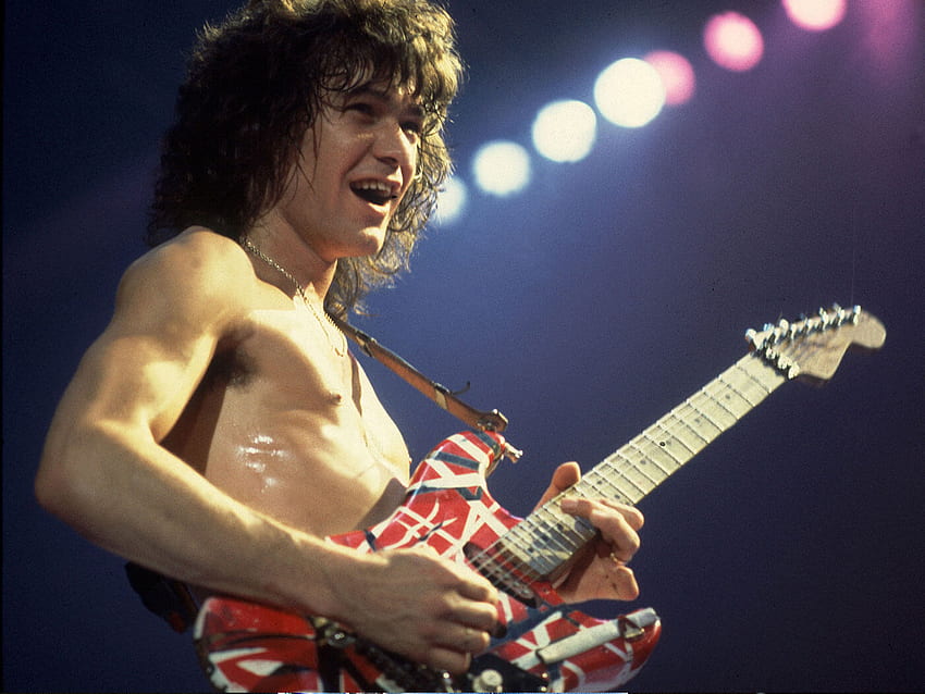 Eddie Van Halen: he came, he saw, he reinvented electric guitar playing. All Things Guitar, Eddie Van Halen Art HD wallpaper